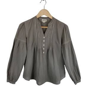 Converse Long Sleeve Blouse Gray Size XS